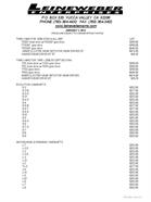 Leineweber Enterprises Camshaft Price List thumbnail